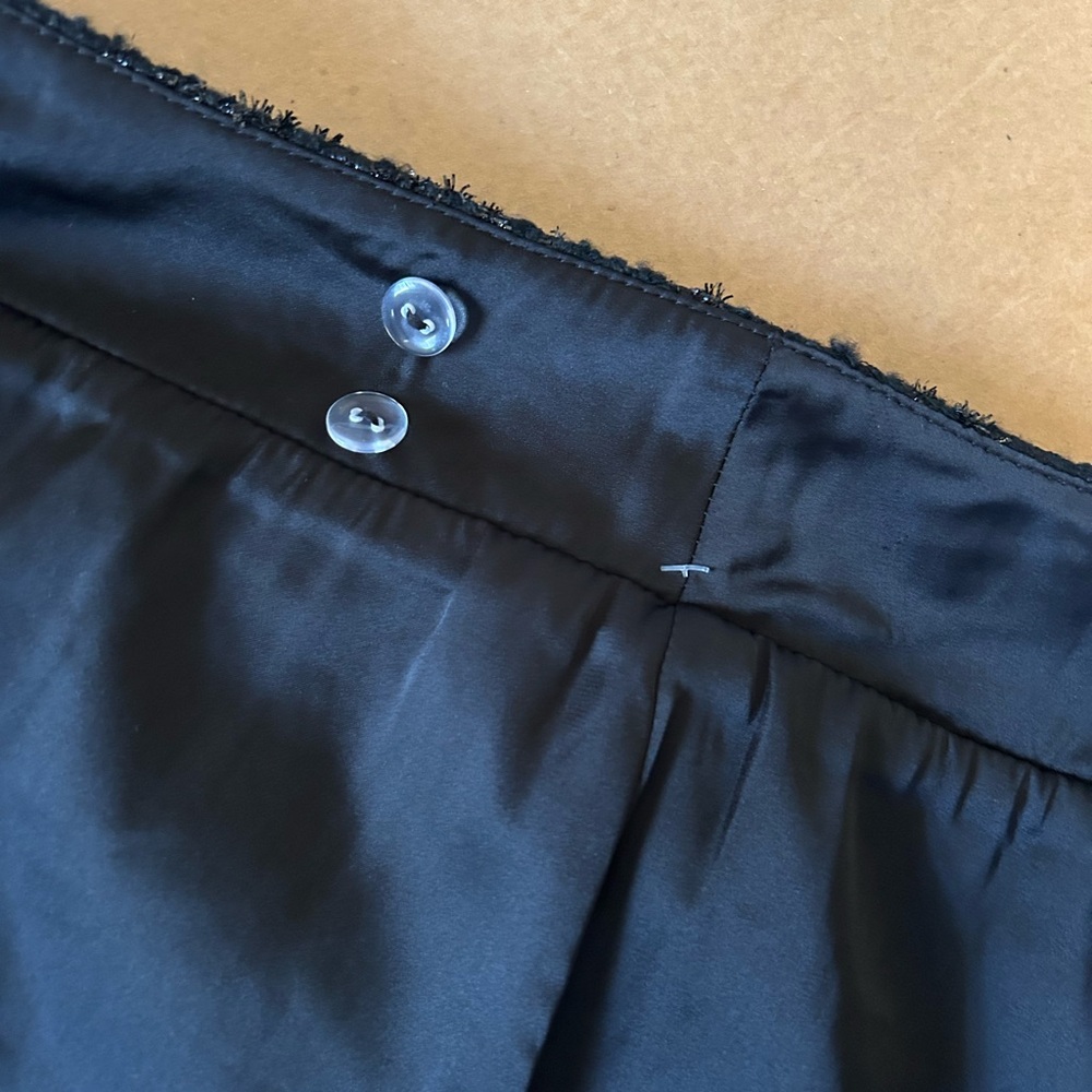 NWT Hill House Home Tatiana Black Tweed Mini Skirt Size Large - Picture 9 of 15